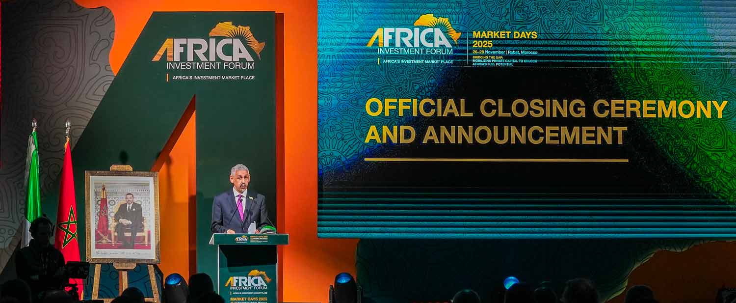 Africa Investment Forum closing ceremony